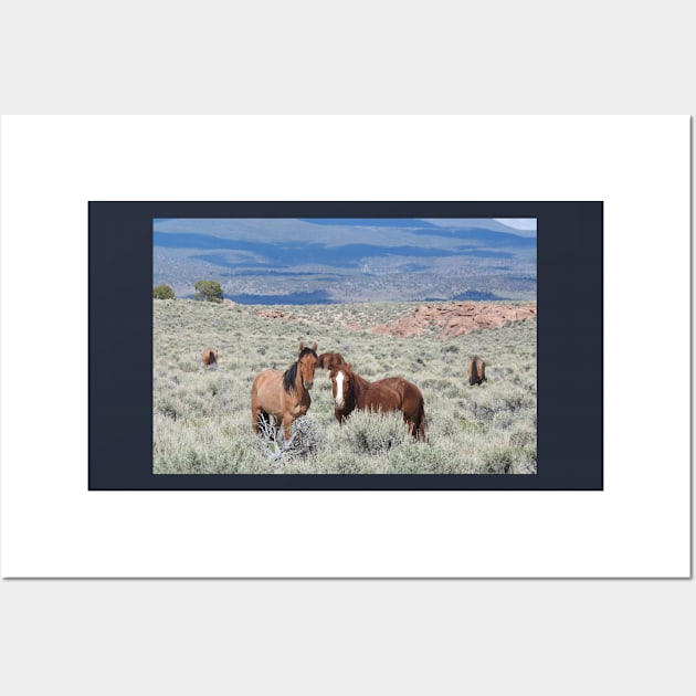 Wild horses, mustangs, wildlife, nature, gifts Wall Art by sandyo2ly